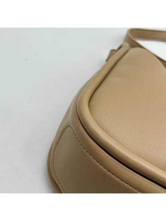 Miztique Beige Leather Crossbody Bag - Picture 7 of 10